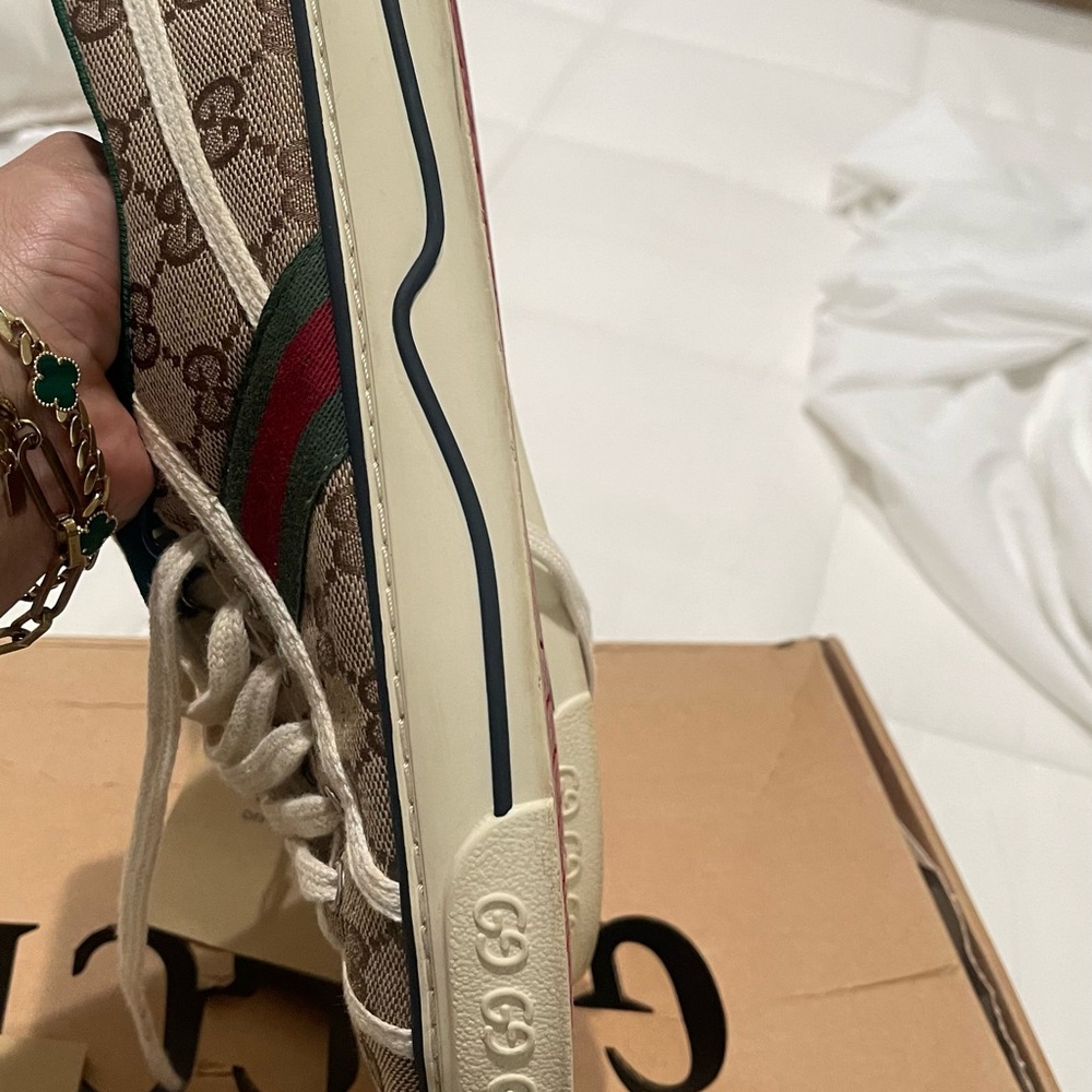 Gucci Brown and Cream Off The Grid Sneakers - Picture 5 of 7